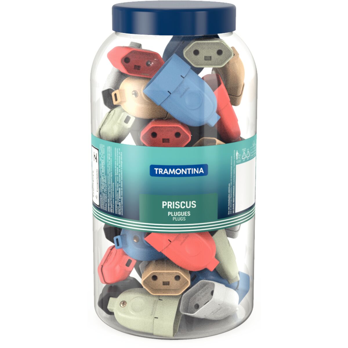 PLUG FEMEA 2P 10A/250V CORES TRAMONTINA